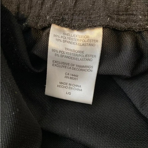 MPG Womens Capri Leggings Size Large Athletic Pants Cropped Poly/Spandex - Picture 10 of 11